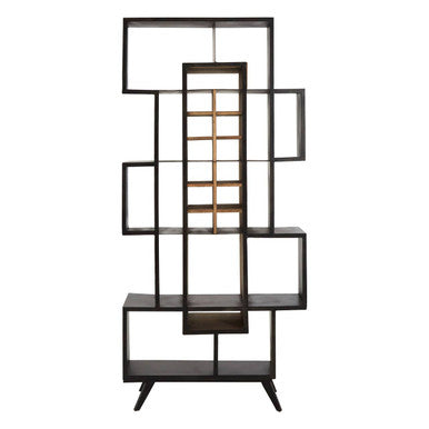 Mason Black Iron Frame Shelf Unit