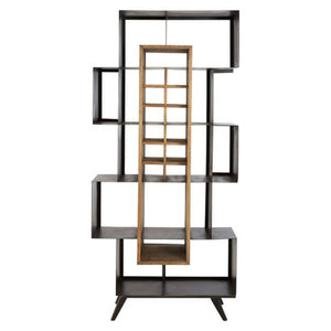 Mason Black Iron Frame Shelf Unit
