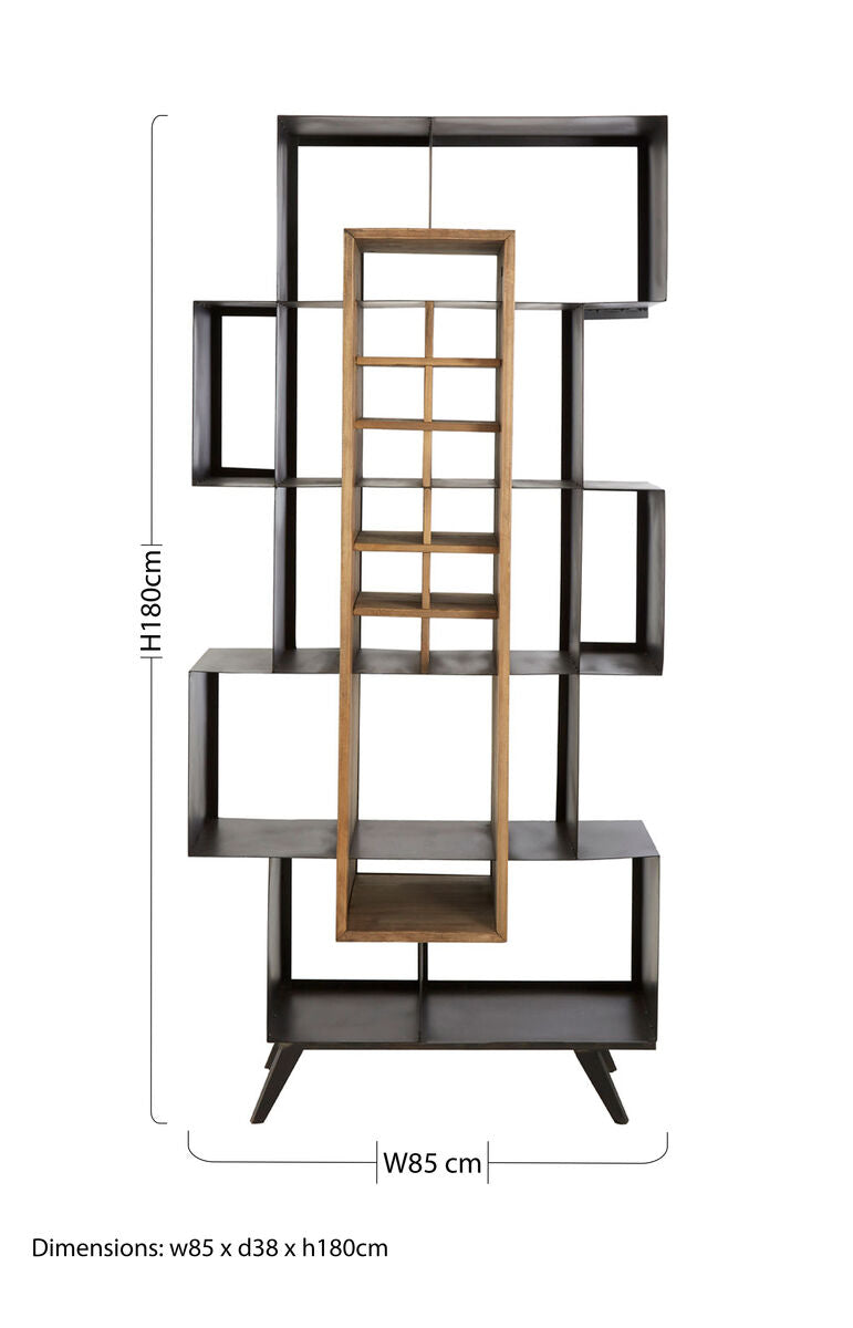 Mason Black Iron Frame Shelf Unit - Image 10
