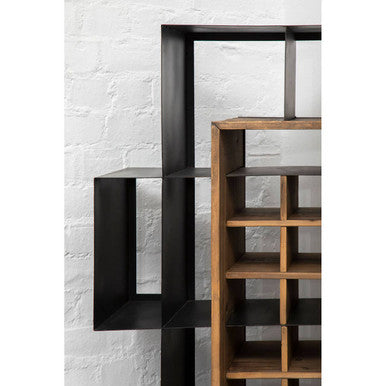 Mason Black Iron Frame Shelf Unit - Image 5