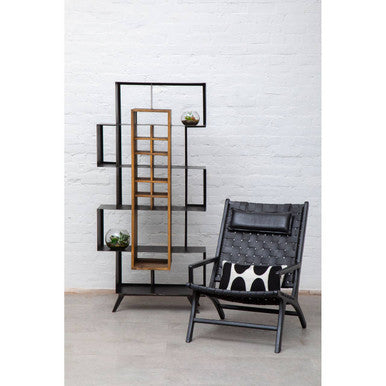 Mason Black Iron Frame Shelf Unit