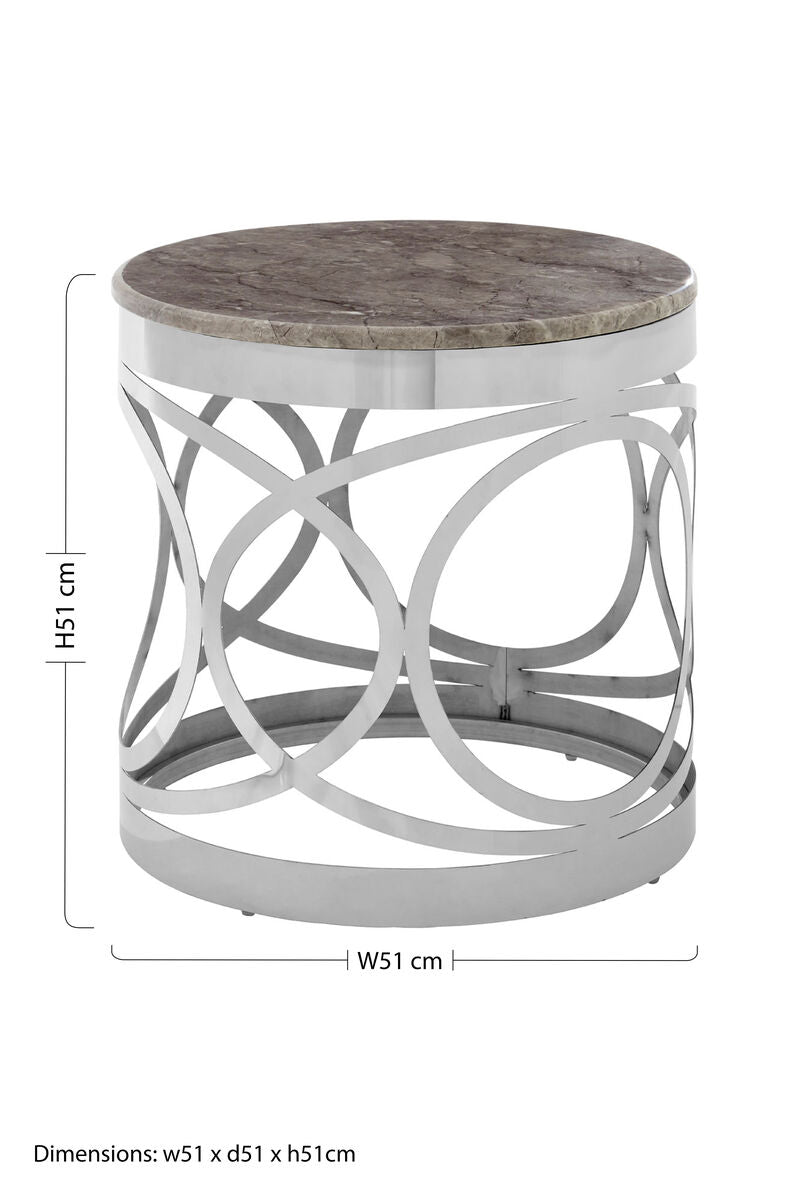 Yasmin Marble Side Table