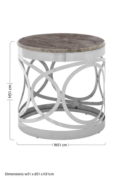 Yasmin Marble Side Table