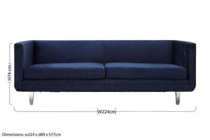 Pinner Dark Blue Sofa