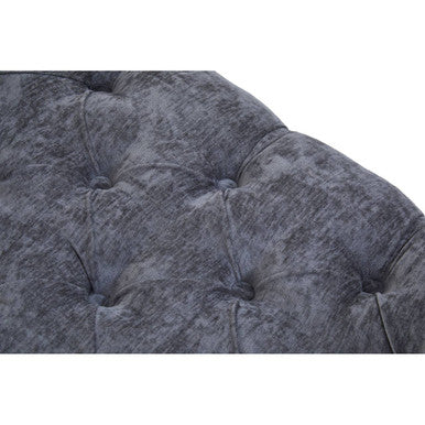 Shay Grey Chenille Stool - Image 10