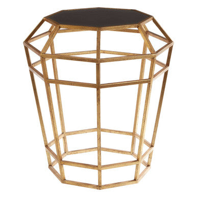 Zariah Mirror Top And Geometric Base Table