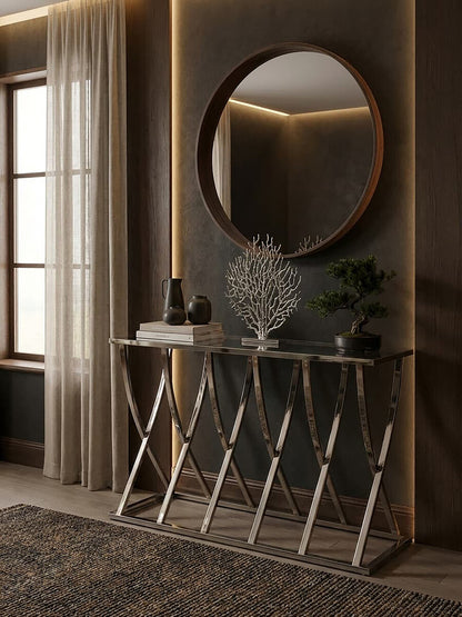 Reena Silver Console Table