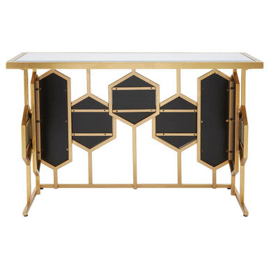 Rio Gold and Mirror Console Table - Image 5