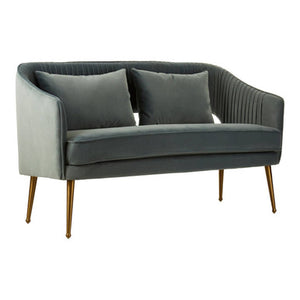 Hendricks 2 Seater Dusky Blue Velvet Sofa