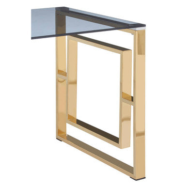 Allure Gold Finish Square Legs End Table - Image 6
