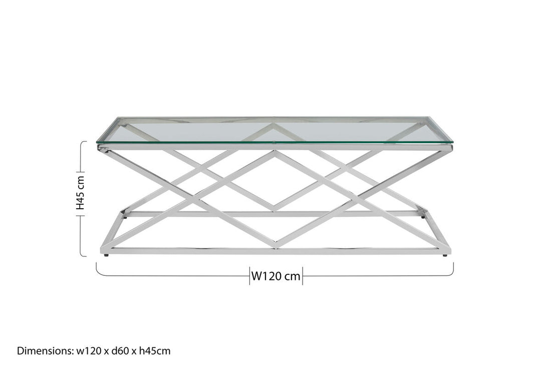Allure Inverted Prism Base Coffee Table - Image 9