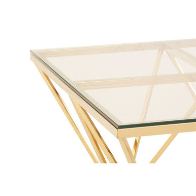 Allure Gold Prismatic Coffee Table
