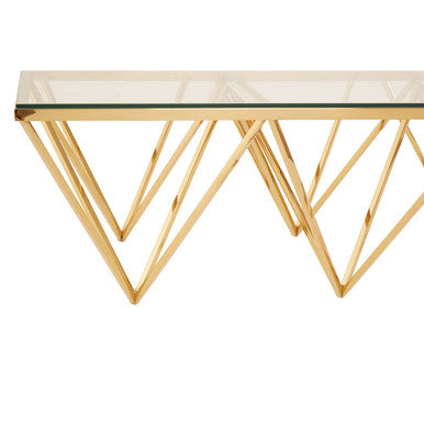 Allure Gold Prismatic Coffee Table