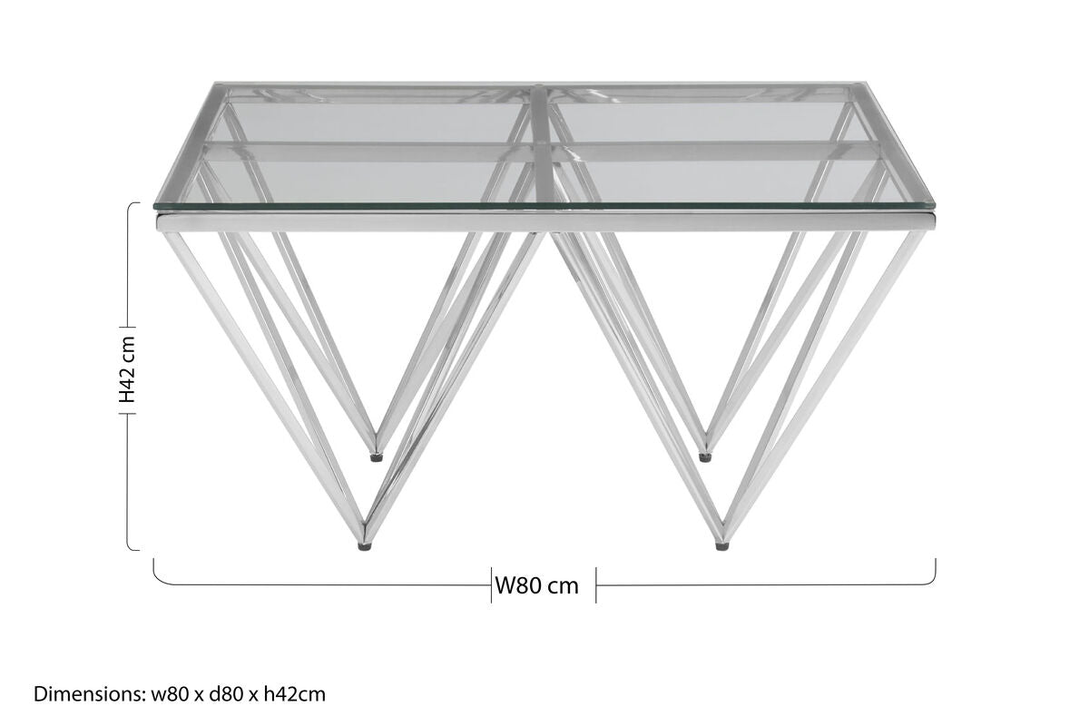Allure Spike Base Coffee Table