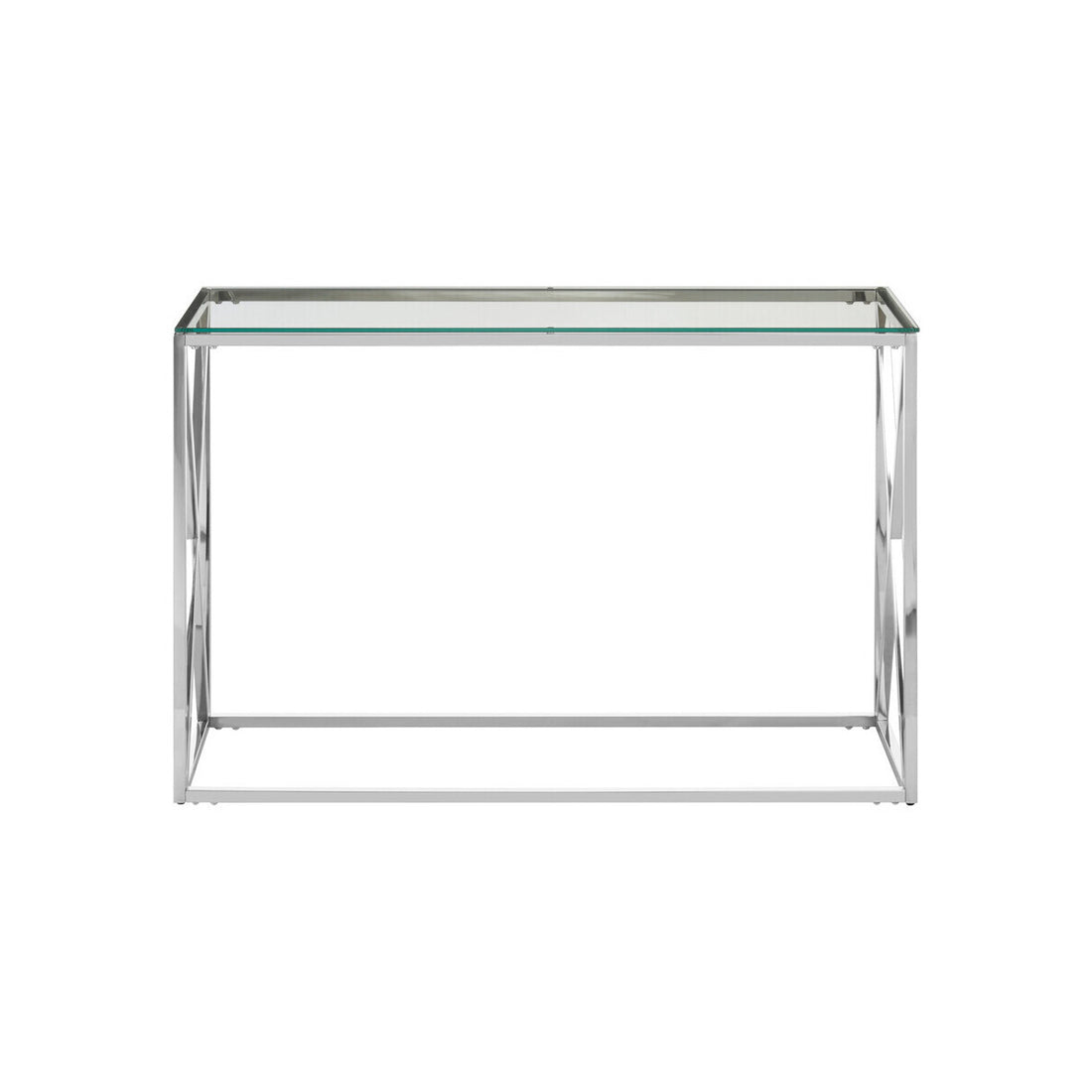 Allure Silver Cross Design Console Table