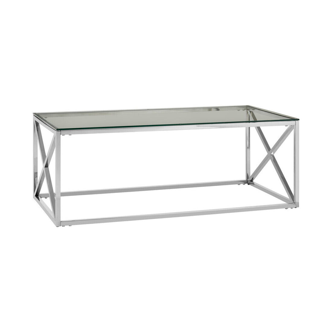 Allure Silver Cross Design Coffee Table