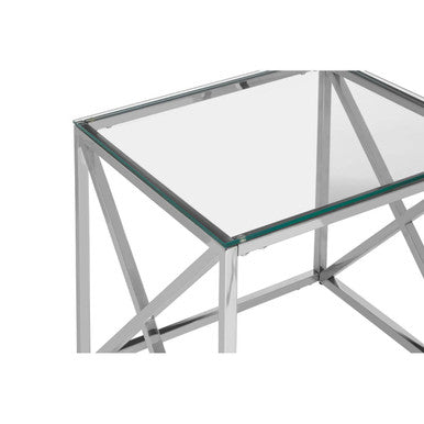 Allure End Table With Cross Base - Image 4