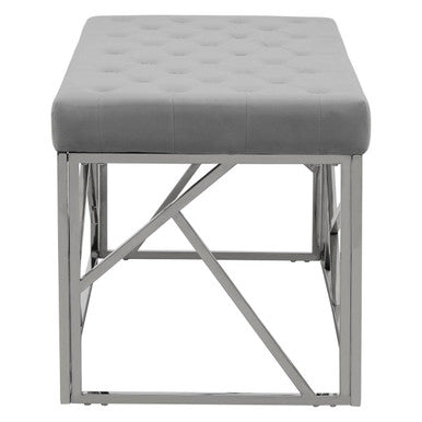 Allure Powder Blue Geometric Bench - Image 5