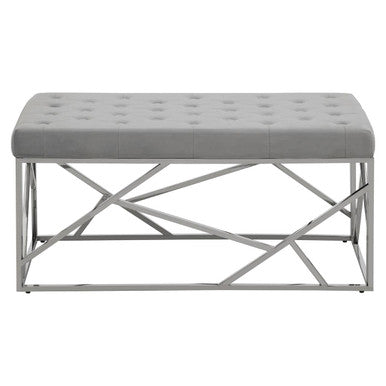 Allure Powder Blue Geometric Bench - Image 6