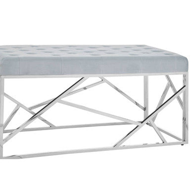 Allure Powder Blue Geometric Bench - Image 8