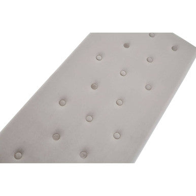 Allure Mink Velvet Gold Finish Bench