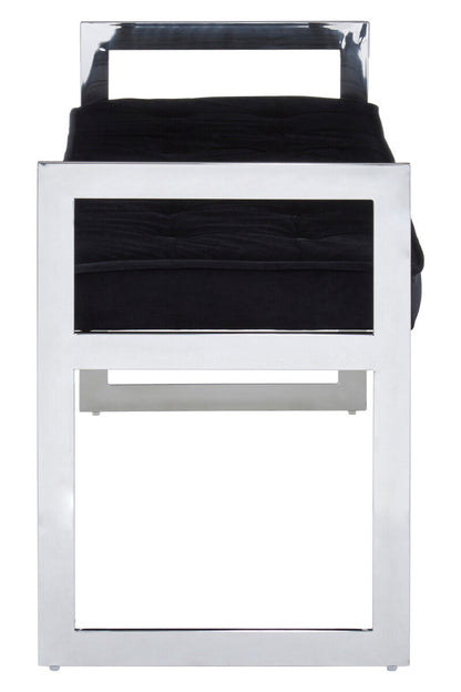 Allure Long Black Seat Bench