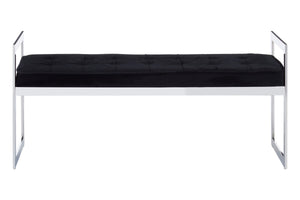 Allure Long Black Seat Bench