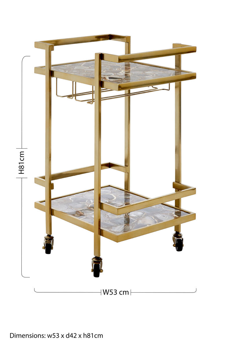 Vita Drinks Trolley In Agate - Image 9