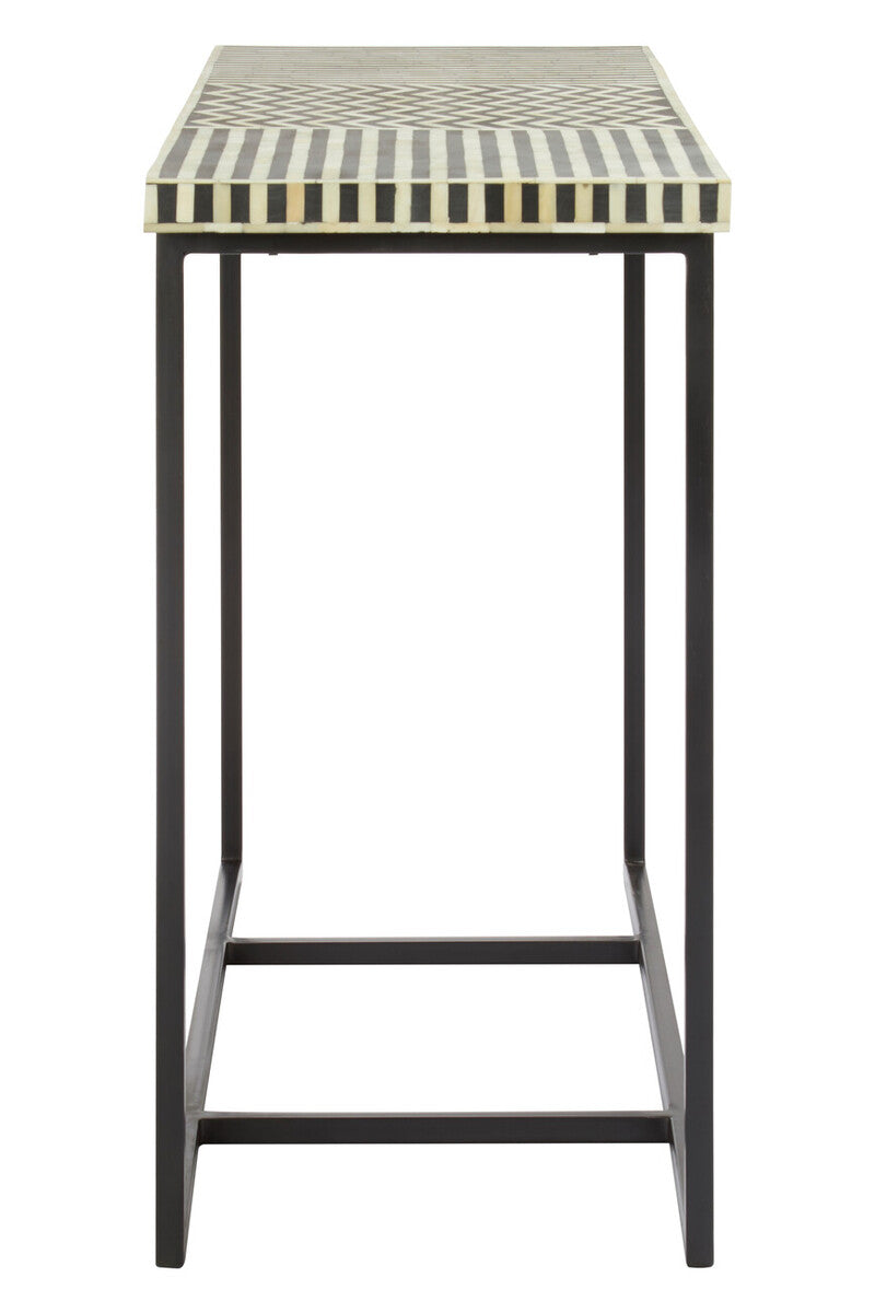 Boho Metal Base Console Table