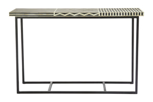 Boho Metal Base Console Table