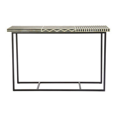 Boho Metal Base Console Table