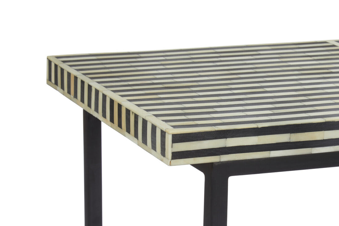 Boho Mango Wood with Bone Inlay Console Table - Image 3