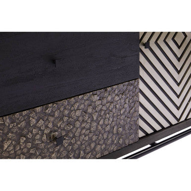 Boho Patterned 2 Door Sideboard with Drawers - Image 7