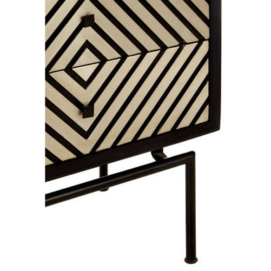 Boho Patterned 5 Drawer Tall Cabinet - Image 7