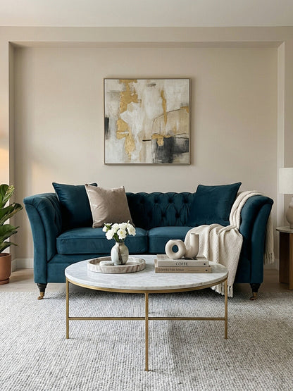 2 Seater Midnight Velvet Sofa, Sabrina - Image 6