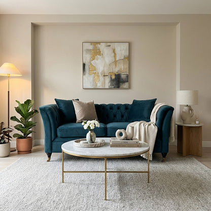 2 Seater Midnight Velvet Sofa, Sabrina - Image 8