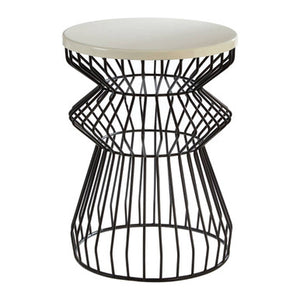 Corina Side Table With Curved Base