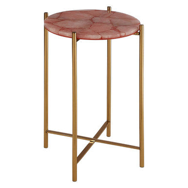 Vita Pink Quartz Side Table
