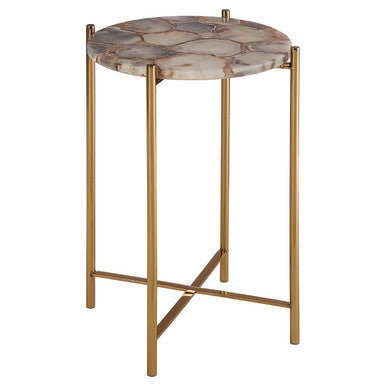 Vita Natural Agate Side Table