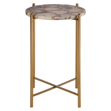 Vita Natural Agate Side Table