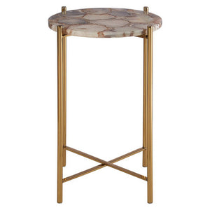Vita Natural Agate Side Table