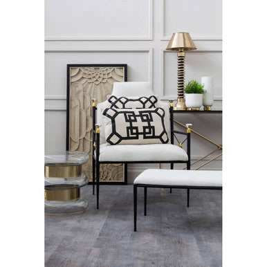 Margot Clear Glass And Gold Side Table
