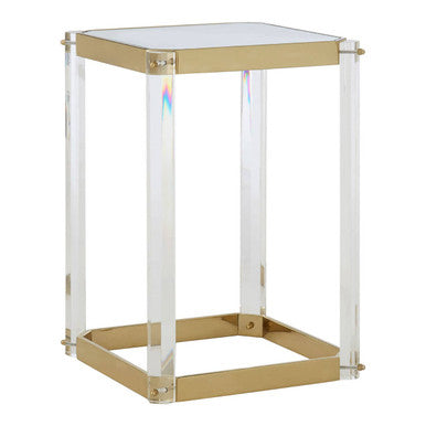 Miley Side Table With Mirrored Top