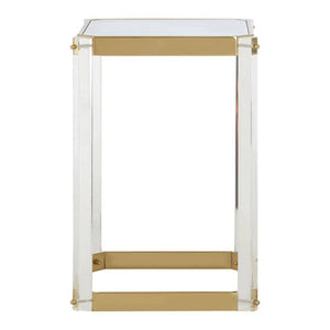 Miley Side Table With Mirrored Top