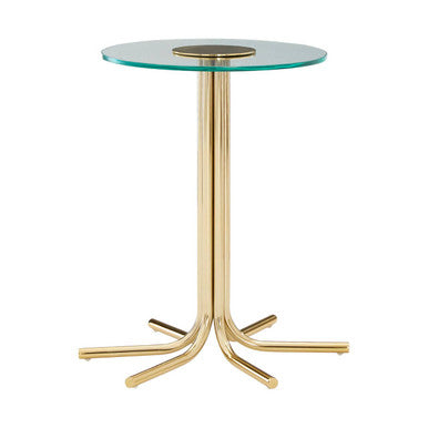 Miley Side Table With Glass Top