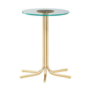 Miley Side Table With Glass Top