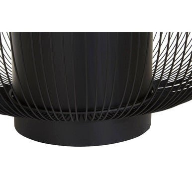 Trento Coffee Table With Black Glass Top