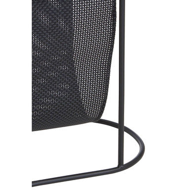 Trento Side Table With Grey Glass Top