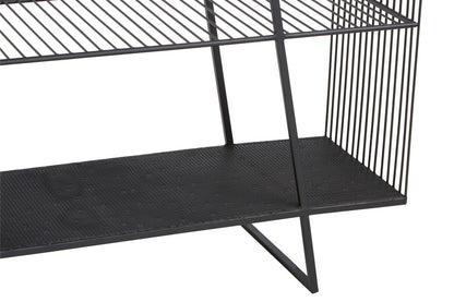 Trento Console Table With Grey Glass Top
