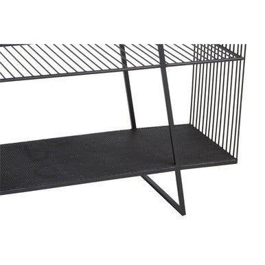 Trento Console Table With Grey Glass Top